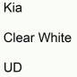 Preview: Kia, Clear White, UD.